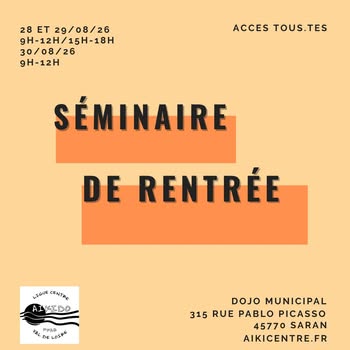 Affiche du stage